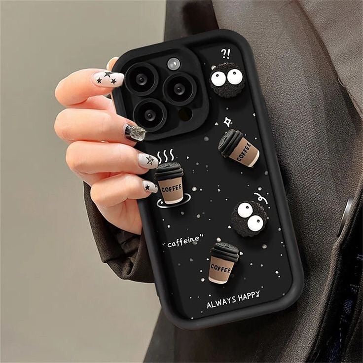 Soft Silicone 3D Coffee Cup iPhone Case