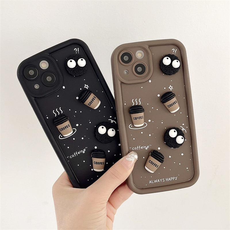 Soft Silicone 3D Coffee Cup iPhone Case
