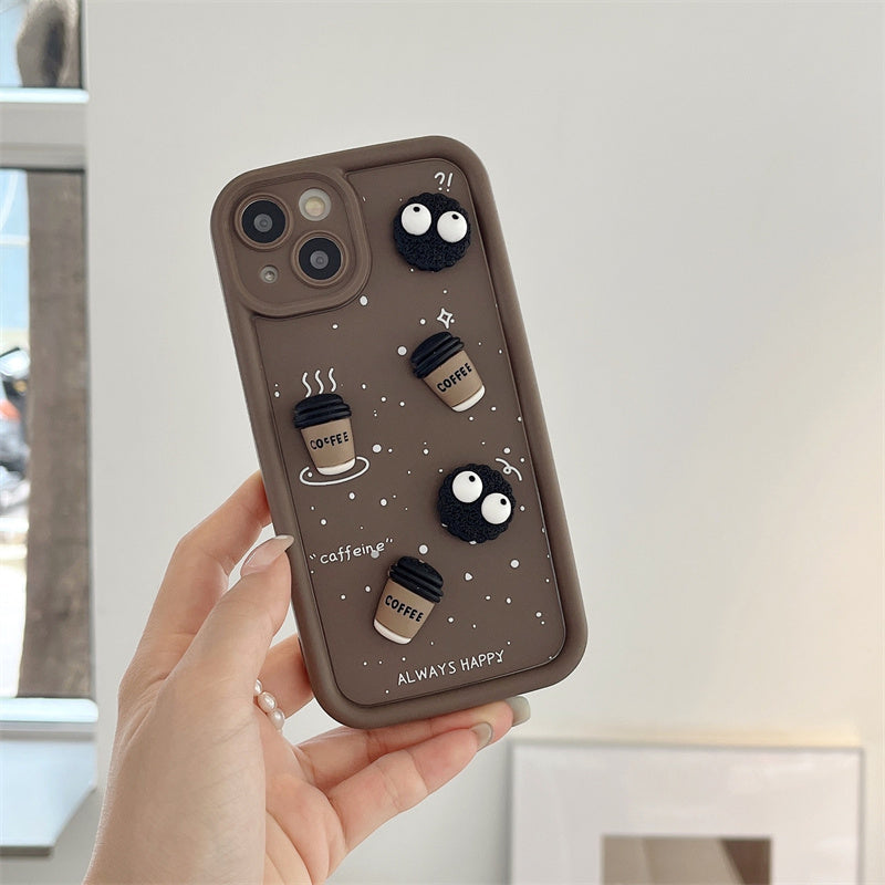 Soft Silicone 3D Coffee Cup iPhone Case