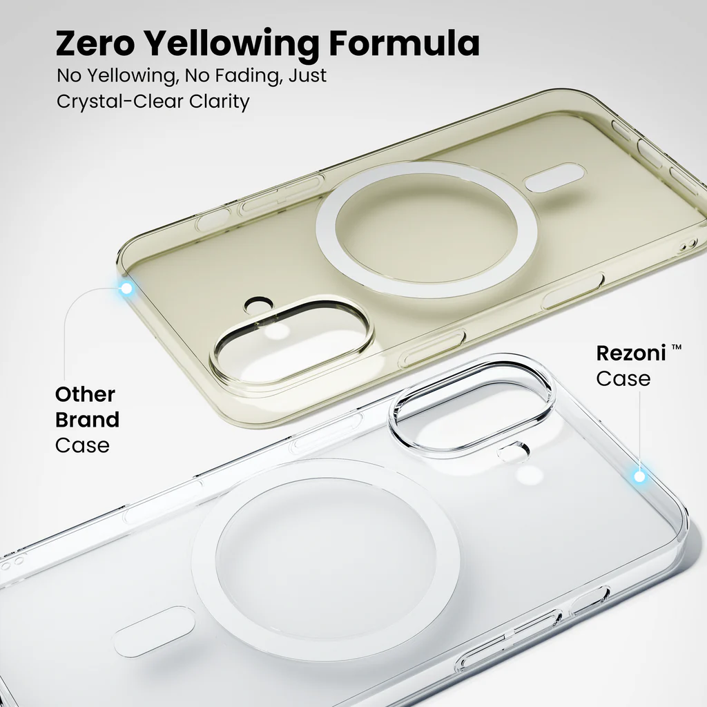 Anti-Yellow Magsafe Clear Case Iphone16