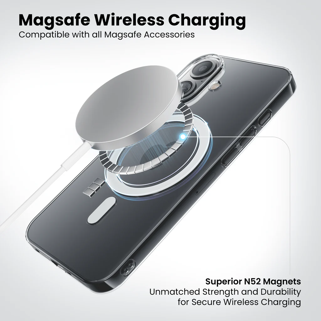 Anti-Yellow Magsafe Clear Case Iphone16